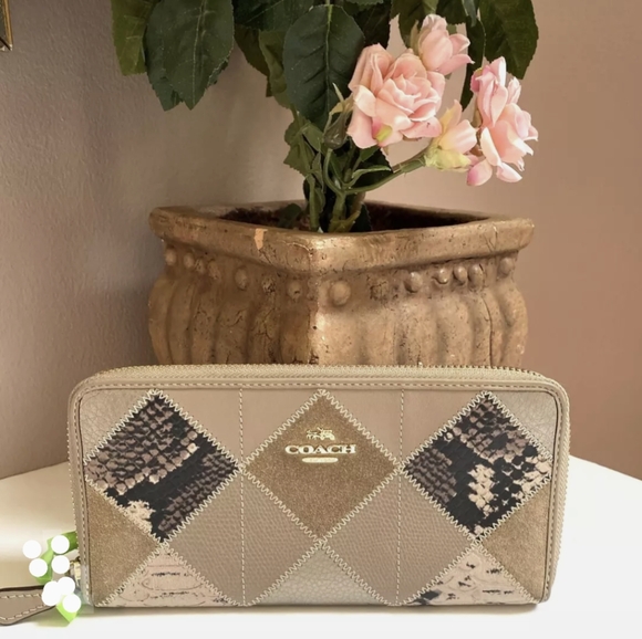 Coach | Bags | Coach Madison Patchwork Suede Leather Mix ...